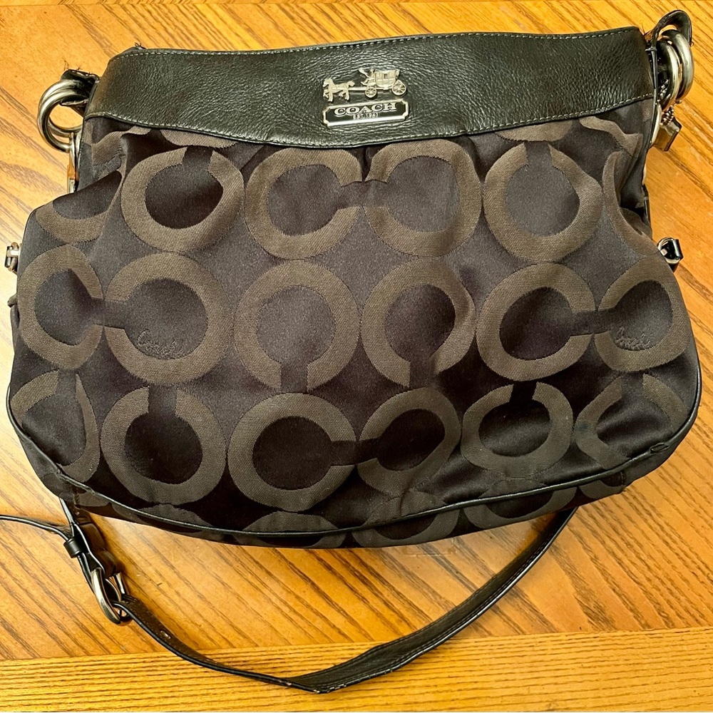 Coach Medium Size Black Women's Bag with Shoulder Strap